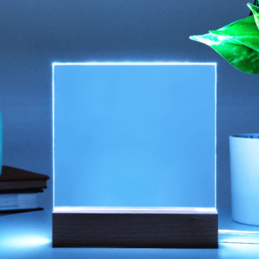 🖊️ Family Flower Garden Acrylic Keepsake With Wood Stand