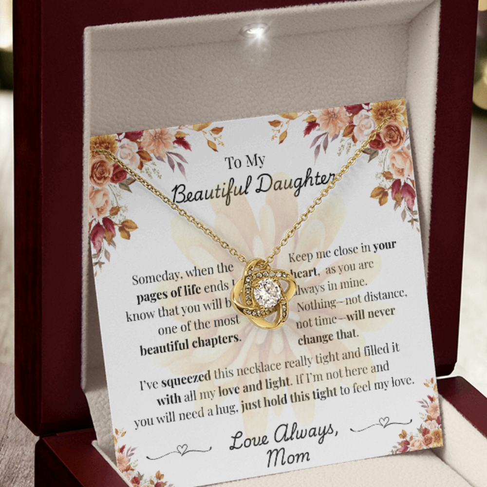 To My Beautiful Daughter - Squeezed with Love - Mom (Fall Flowers)
