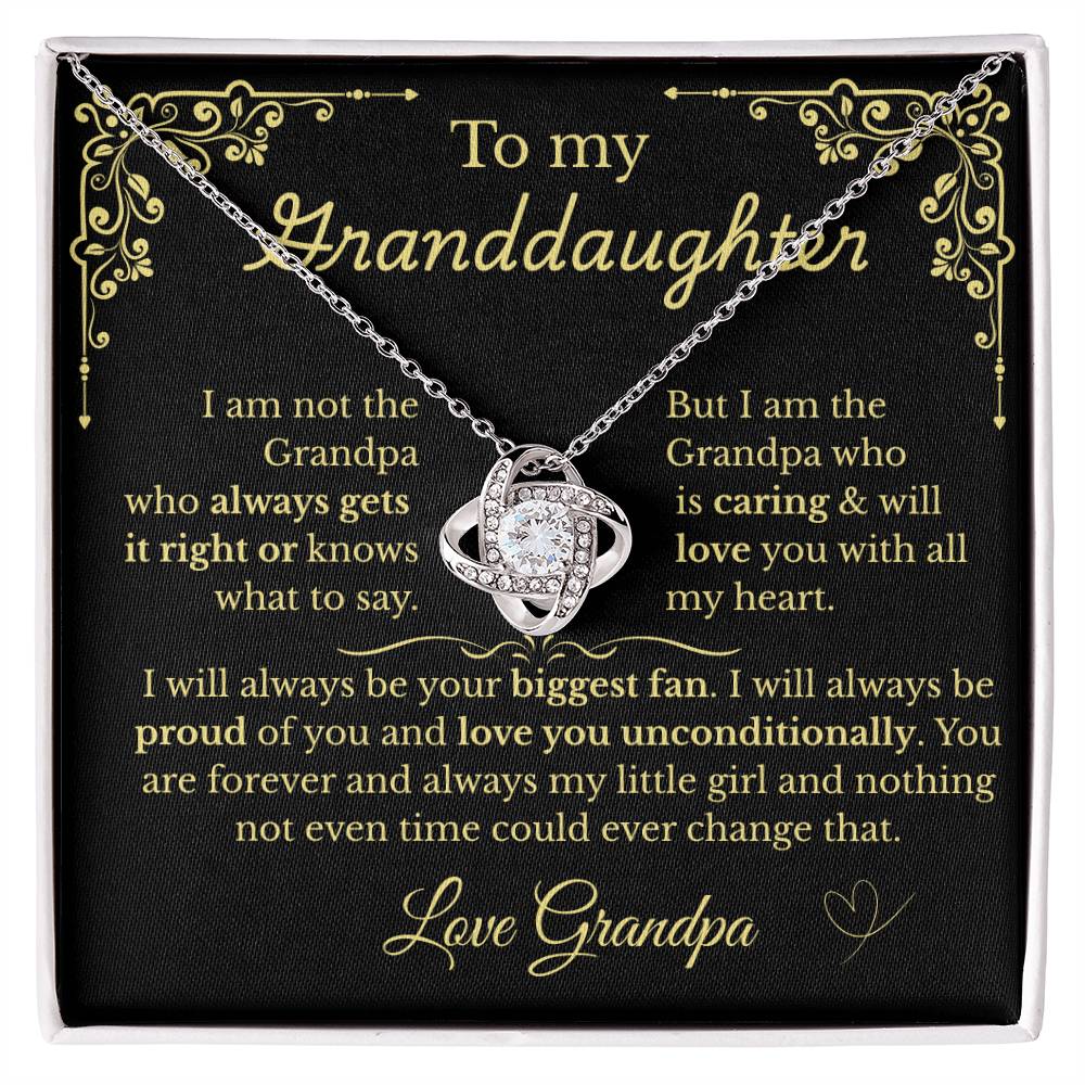 To My Granddaughter - Love Your Biggest Fan- Grandpa (BlkGld)