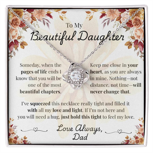 To My Beautiful Daughter - Squeezed with Love - Dad (Fall Flowers)