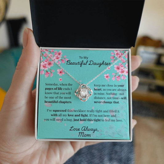 To My Beautiful Daughter - Squeezed with Love - MOM (Cherry Blossom)