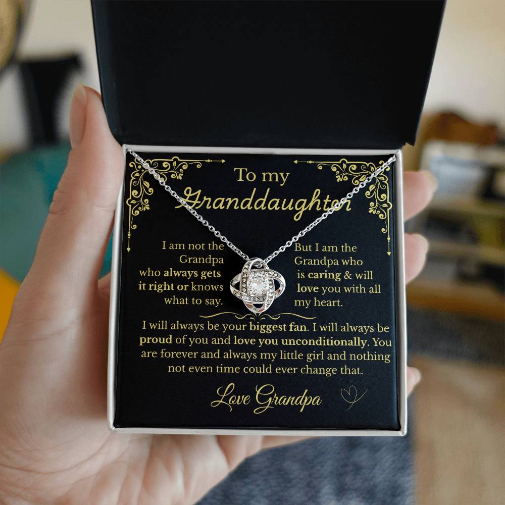 To My Granddaughter - Love Your Biggest Fan- Grandpa (BlkGld)