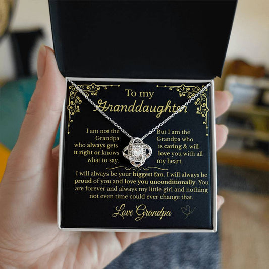 To My Granddaughter - Love Your Biggest Fan- Grandpa (BlkGld)