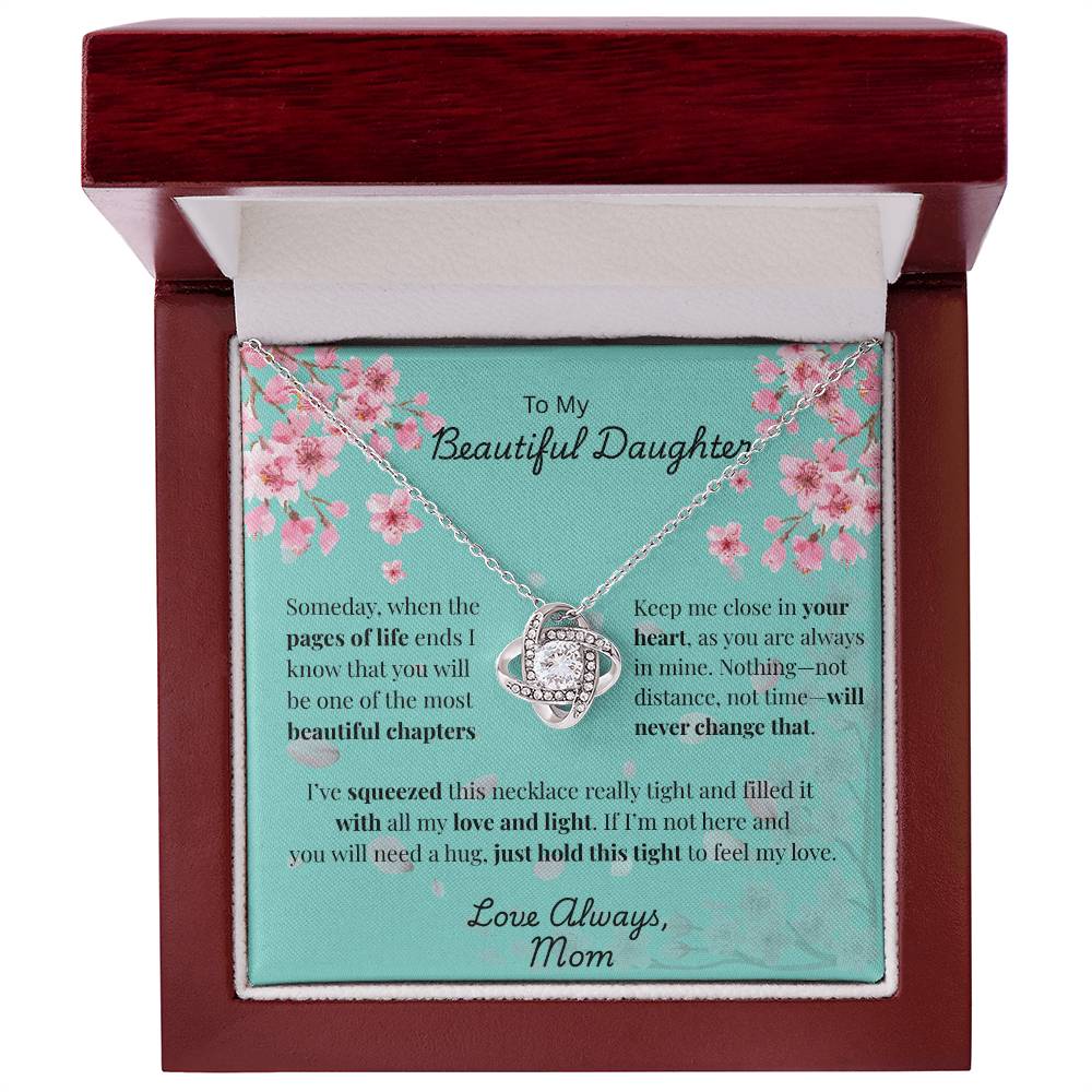 To My Beautiful Daughter - Squeezed with Love - MOM (Cherry Blossom)