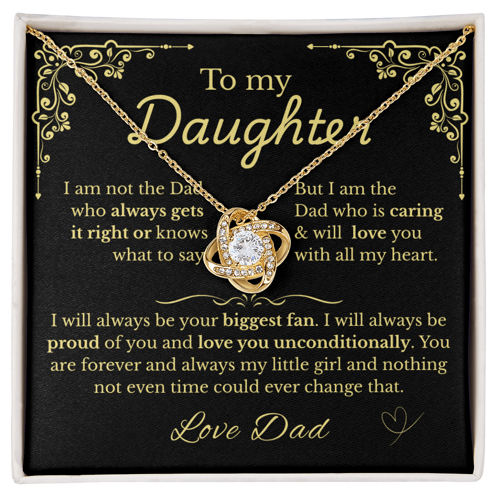 To My Daughter - Love Your Biggest Fan- Dad (BlkGld)