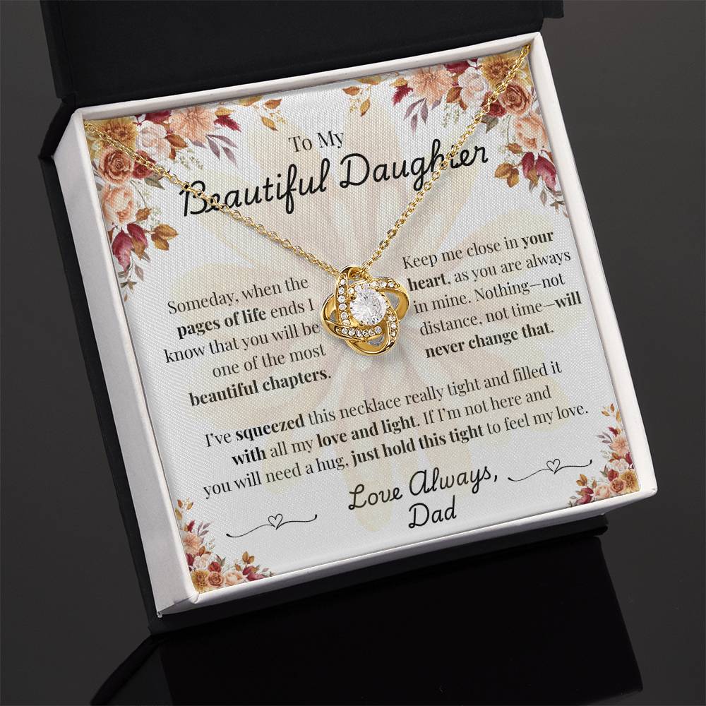To My Beautiful Daughter - Squeezed with Love - Dad (Fall Flowers)