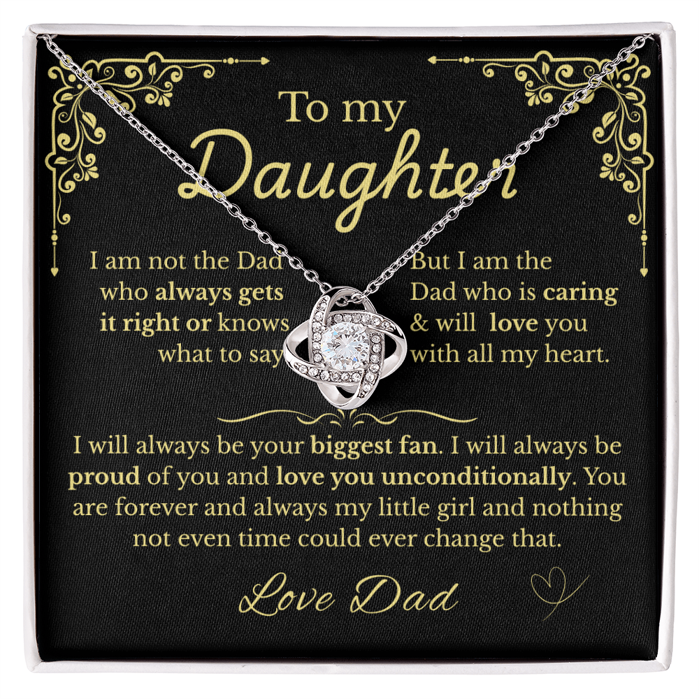 To My Daughter - Love Your Biggest Fan- Dad (BlkGld)