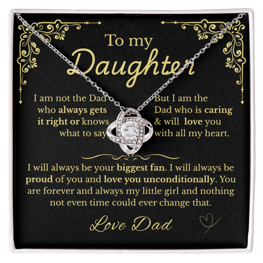 To My Daughter - Love Your Biggest Fan- Dad (BlkGld)
