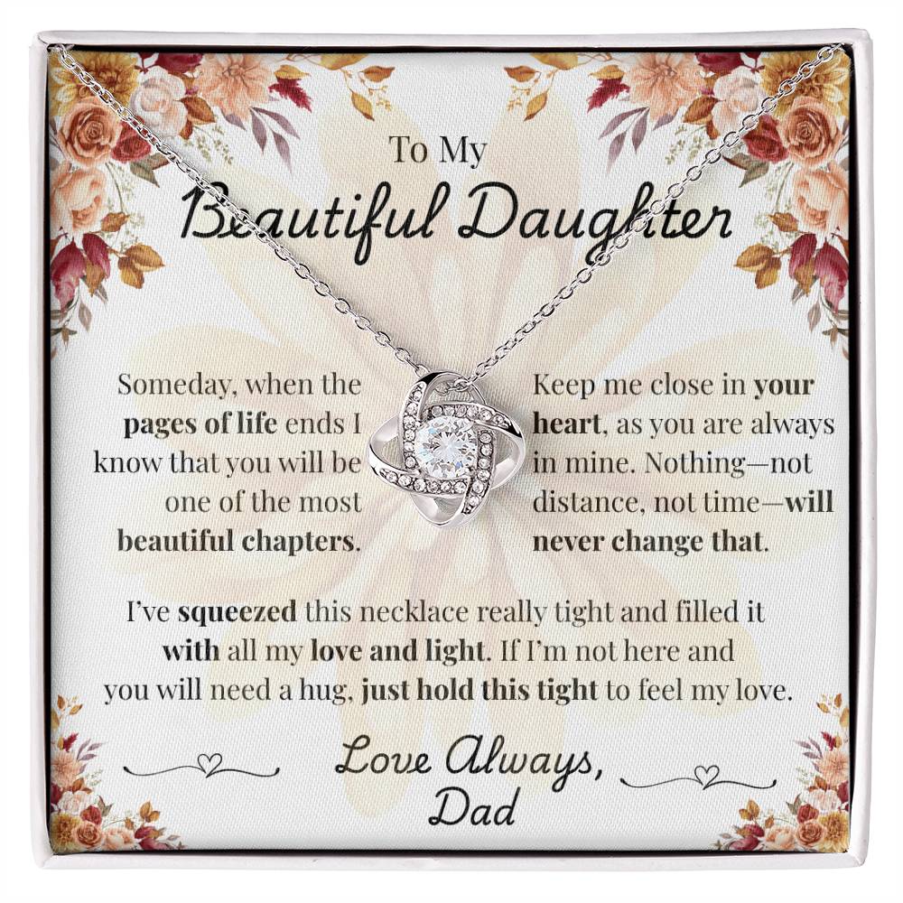 To My Beautiful Daughter - Squeezed with Love - Dad (Fall Flowers)